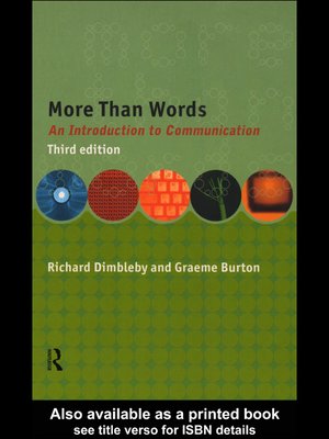 cover image of More Than Words